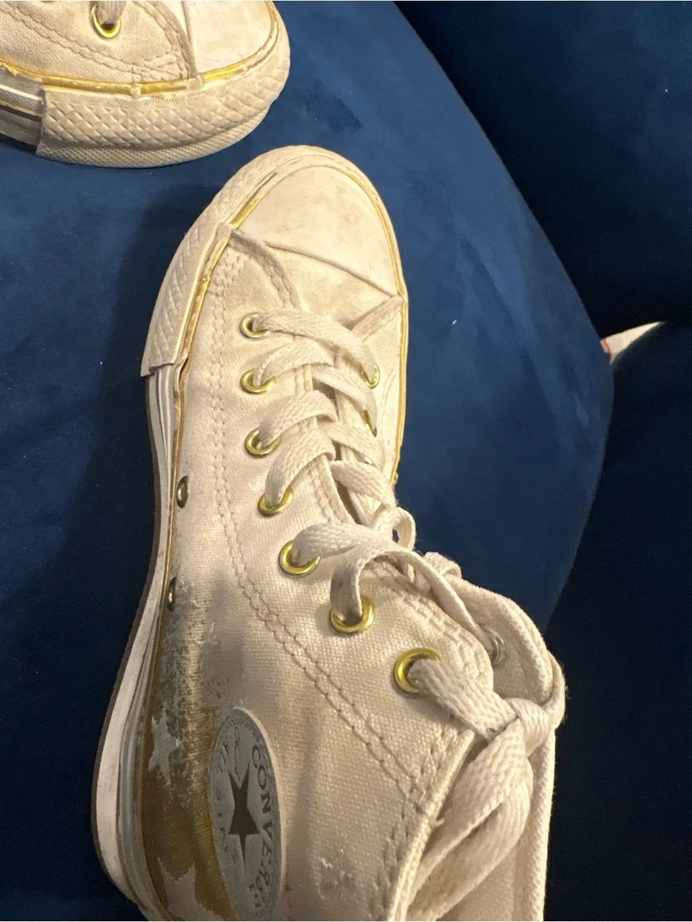 Girls Chuck Taylor All Star EVA Lift Platform Gold Metallic (Twinkle)